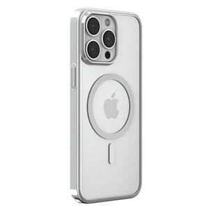 Husa Devia Glimmer Series Magnetic compatibila cu iPhone 15 Pro, Argintiu imagine