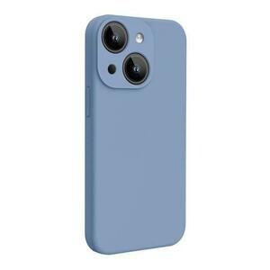 Husa Lemontti Liquid Silicon MagCharge compatibila cu iPhone 15, Albastru, protectie 360 grade, material fin, captusit cu microfibra imagine