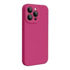 Husa Lemontti Liquid Silicon MagCharge compatibila cu iPhone 15 Pro Max, Roze, protectie 360 grade, material fin, captusit cu microfibra imagine