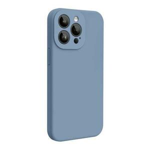Husa Lemontti Liquid Silicon MagCharge compatibila cu iPhone 15 Pro Max, Gri, protectie 360 grade, material fin, captusit cu microfibra imagine
