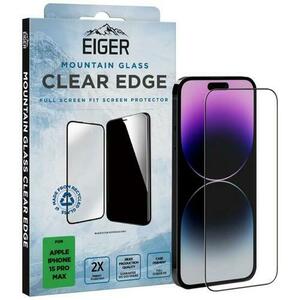 Folie de protectie Eiger Sticla 3D Mountain Glass Clear pentru iPhone 15 Pro Max imagine