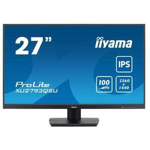 Monitor IPS LED Iiyama 27inch XU2793QSU-B6, QHD (2560 x 1440), HDMI, DisplayPort, Boxe, 100 Hz, 1 ms (Negru) imagine