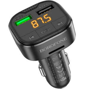 Modulator FM Bluetooth Borofone BC43 Flash, 2 x USB-A - microSD imagine