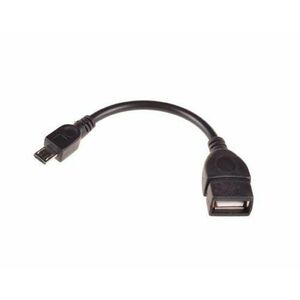 Adaptor OTG USB-A - microUSB OEM, Negru imagine