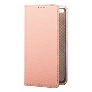 Husa pentru Samsung Galaxy M12 M127 / A12 A125, OEM, Smart Magnet, Roz Aurie imagine