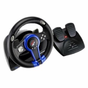 Volan cu pedale FlashFire Drift Wheel, PC, Nintendo Switch (Negru/Albastru) imagine