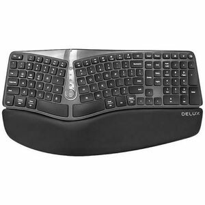 Tastatura Wireless Delux GM901D, Bluetooth, USB (Negru) imagine