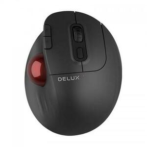 Mouse Optic TrackBall Delux MT1, 800 dpi, Bluetooth, USB (Negru) imagine