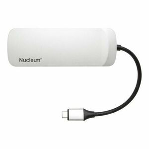 Hub USB-C Kingston Nucleum C-HUBC1-SR-EN, 2x USB-A, 2x USB-C, HDMI, SD/microSD (Alb) imagine