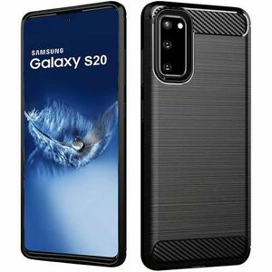 Husa Pentru Samsung Galaxy S20 G980 / S20 5G G981, Carbon, Neagra imagine