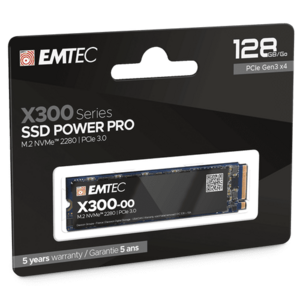 SSD EMTEC X300 POWER PRO, 128GB, M.2 2280, PCIe Gen3 x4 imagine
