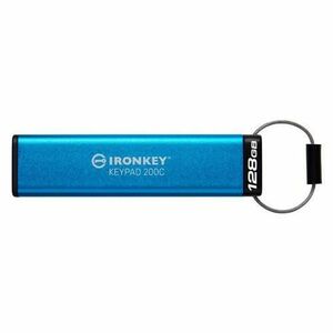 Memorie USB Kingston IronKey Keypad 200C, 128GB, USB-C imagine