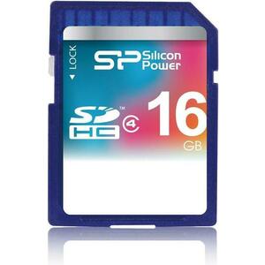 Card de memorie Silicon Power SP016GBSDH004V10, 16GB, SP SDHC, clasa 4 imagine