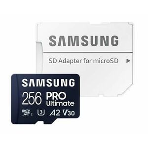 Card de memorie Samsung PRO Ultimate MB-MY256SA/WW, 256GB, Class 10, UHS-I U3, V30, A2 + Adaptor SD imagine