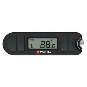 Termometru pentru carne Zokura Z1180, temperatura -20°C/250°C, desfacator capace retractabil (Negru) imagine