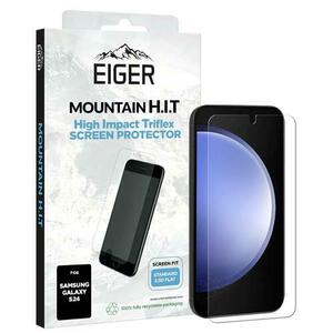 Folie Silicon Eiger Clear Triflex H.I.T pentru Samsung Galaxy S24 (Transparent) imagine