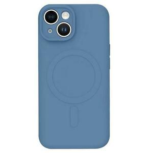 Husa Protectie Spate Lemontti Silicon MagSafe compatibila cu iPhone 15 (Albastru) imagine