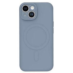 Husa Protectie Spate Lemontti Silicon MagSafe compatibila cu Apple iPhone 15 Plus (Gri) imagine