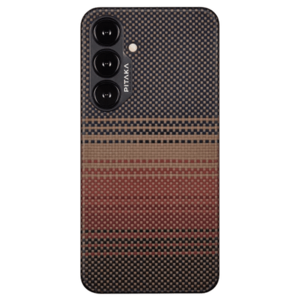 Husa Protectie Spate MagEZ 4 Pitaka din fibra de aramida pentru Samsung Galaxy S24 Plus, Magsafe, 600D, Slim (Multicolor) imagine