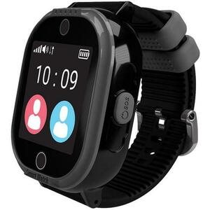 Smartwatch MyKi 4 Lite, Display IPS 1.3inch, Wi-Fi, Bluetooth, 3G, Camera, rezistent la apa, dedicat pentru copii (Negru) imagine