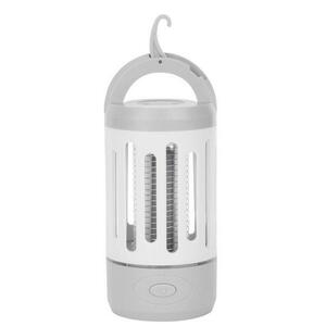 Lampa electrica anti-insecte Noveen IKN851 White Grey, LED UV, 4W, 800 V, portabil (1200 mAh), lanterna, IP44 (Alb/Gri) imagine