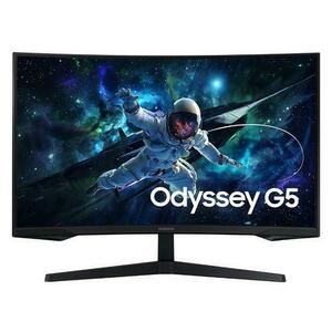 Monitor Gaming VA LED Samsung Odyssey G5 32inch LS32CG552EUXEN, QHD (2560 x 1440), HDMI, DisplayPort, Ecran curbat, 1 ms, 165 Hz (Negru) imagine