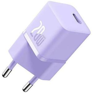 Incarcator retea Baseus GaN5 Mini, 20W, USB-C, Fast Charger (Violet) imagine