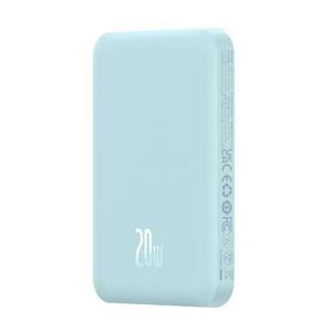 Acumulator extern Baseus Magnetic Mini Wireless, 5000 mAh, Incarcare rapida, 20W, cablu USB-C inclus (Albastru) imagine