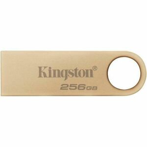 Stick USB Kingston DataTraveler SE9 G3, 256GB, USB 3.2 Gen1, Metalic, Auriu imagine