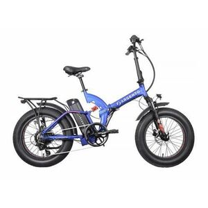 Bicicleta asistata electric Argento BiMax-XL Plus, Shimano Tourney 7 viteze, motor 500W, pliabila, viteza maxima 25km/h (Albastru) imagine