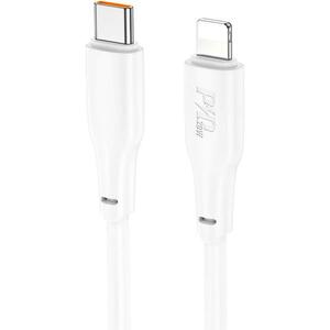 Cablu Date si Incarcare USB-C - Lightning HOCO X93, 20W, 1m, Alb imagine