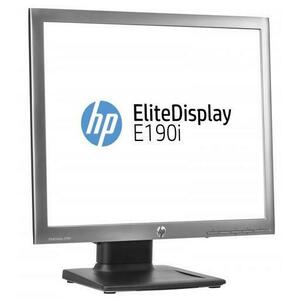 Monitor Refurbished IPS LED HP EliteDisplay 19inch E190i, 1280 x 1024, VGA, DVI, DisplayPort, USB (Negru/Argintiu) imagine
