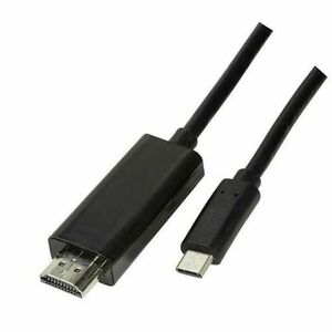 Cablu LOGILINK UA0330, USB 3.1 Type-C - HDMI, 3m, 4K UHD/60 Hz (Negru) imagine