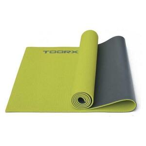 Covoras yoga TOORX mat-176, Material: TPE Culoare: Verde/Gri Dimensiune produs ambalat: 63 cm x 48 cm x 36 cm Dimensiune produs: 173 cm x 60 cm x 0.6 cm imagine