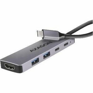 Hub USB Axagon HMC-5H, HDMI, 2x USB-A, 1x USB-C, PD 100W (Argintiu) imagine