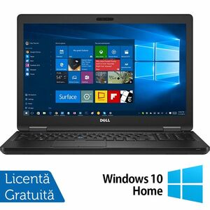 Laptop Refurbished Dell Latitude 5580, Intel Core i5-7200U 2.50GHz, 8GB DDR4, 256GB SSD, 15.6 Inch HD, Tastatura Numerica + Windows 10 Home imagine