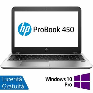 Laptop Refurbished HP ProBook 450 G4, Intel Core i5-7200U 2.50GHz, 8GB DDR4, 256GB SSD, DVD-RW, 15.6 Inch Full HD, Tastatura Numerica, Webcam + Windows 10 Pro imagine