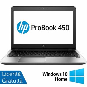 Laptop Refurbished HP ProBook 450 G4, Intel Core i5-7200U 2.50GHz, 8GB DDR4, 256GB SSD, DVD-RW, 15.6 Inch Full HD, Tastatura Numerica, Webcam + Windows 10 Home imagine
