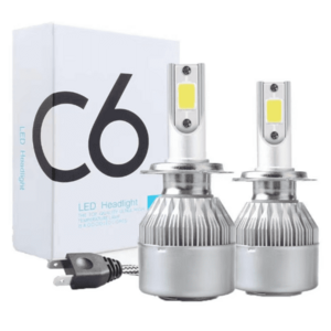 Set 2 LED-uri Auto C6-H4 cu doua faze putere 36W 3800 Lumeni imagine