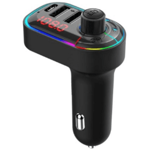 Modulatorul FM Bluetooth MP3 Player cu 2 Porturi USB Tip A Tip C RGB 7 Lumini Ambientale imagine