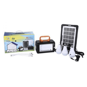 Kit solar pentru iluminare LED JA2009 cu 3 becuri si panou solar imagine