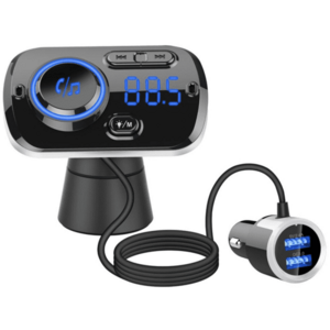 Modulator auto FM BC49BQ Bluetooth 5.0 Fast Charge 3.0 Handsfree Car Kit imagine