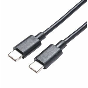 Cablu Cauciuc Negru 2m USB tip C - USB tip C imagine