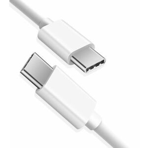 Cablu Cauciuc Alb 2m USB tip C - USB tip C imagine