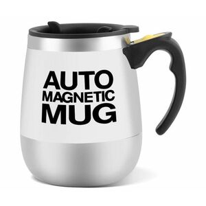 Cana cu amestecare magnetica din otel inoxidabil Auto Magnetic Mug imagine