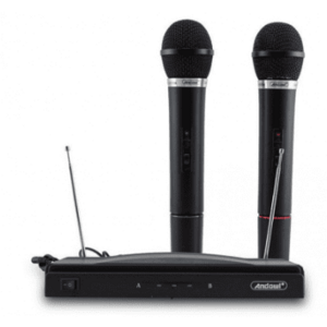 Set 2 microfoane wireless karaoke MIC590 imagine