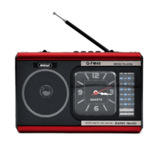 Radio MP3 portabil FM40 cu ceas USB imagine