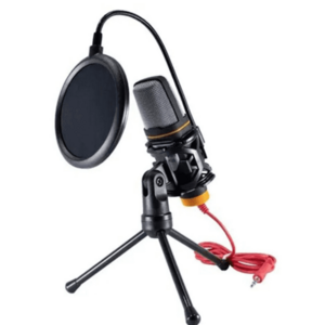 Microfon Profesional QY K222 Trepied Si Filtru imagine