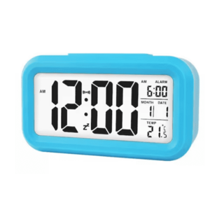 Ceas cu alarma electronic din Plastic Gri/Albastru imagine