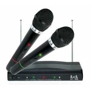 Set 2 microfoane wireless AT-306 imagine